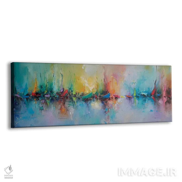 تابلو روز رنگارنگ اثر استانیسلاو لازاروف - نمای پرسپکتیو محصول