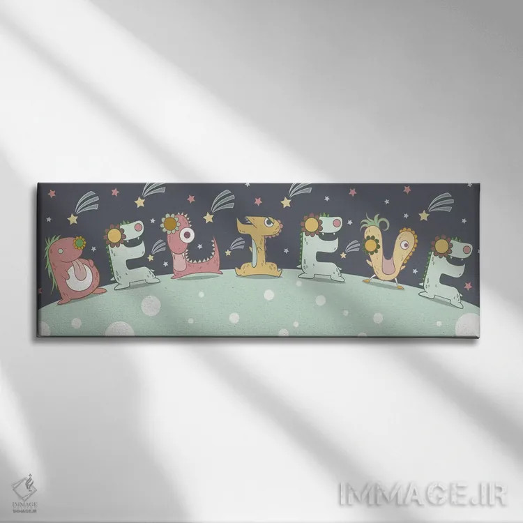 تابلو ایمان داشته باش اثر فایو بای فایو کالکتیو - نمای روبهرو روی دیوار