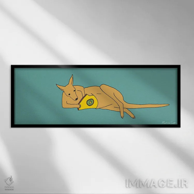 تابلو همیشه وقت خوردنی اثر مارتینا اسکات - نمای قابدار مشکی