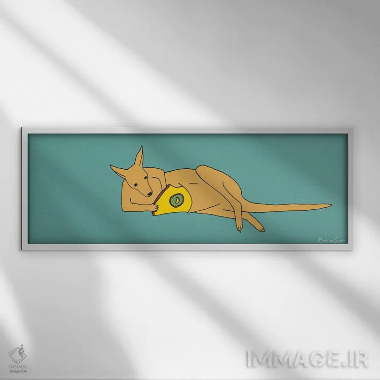 تابلو همیشه وقت خوردنی اثر مارتینا اسکات - نمای قابدار سفید