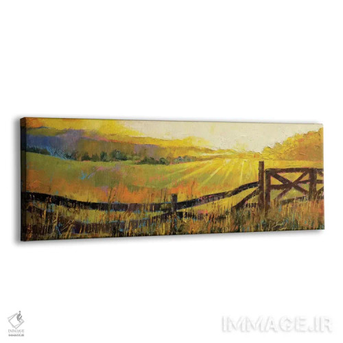 تابلو چمنزار روستایی اثر مایکل کریس - نمای پرسپکتیو محصول