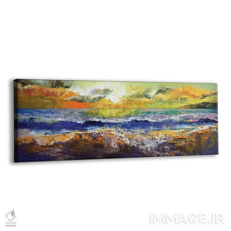 تابلو امواج کالیفرنیا اثر مایکل کریس - نمای پرسپکتیو محصول