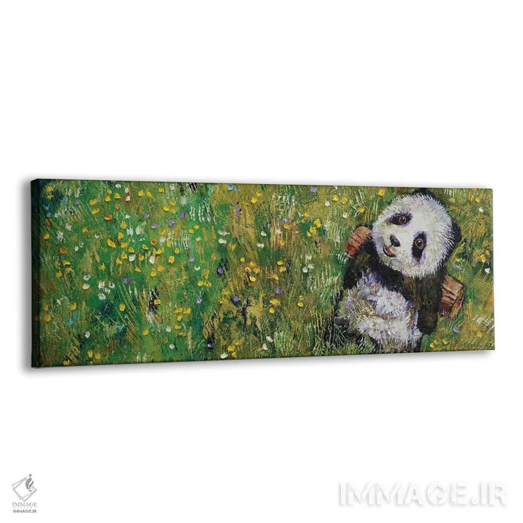 تابلو بچه پاندای ریلکس اثر مایکل کریس - نمای پرسپکتیو محصول