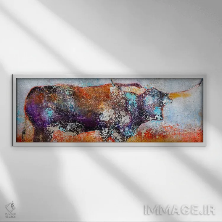 تابلو غروب اثر ماچیارولی - نمای قابدار سفید