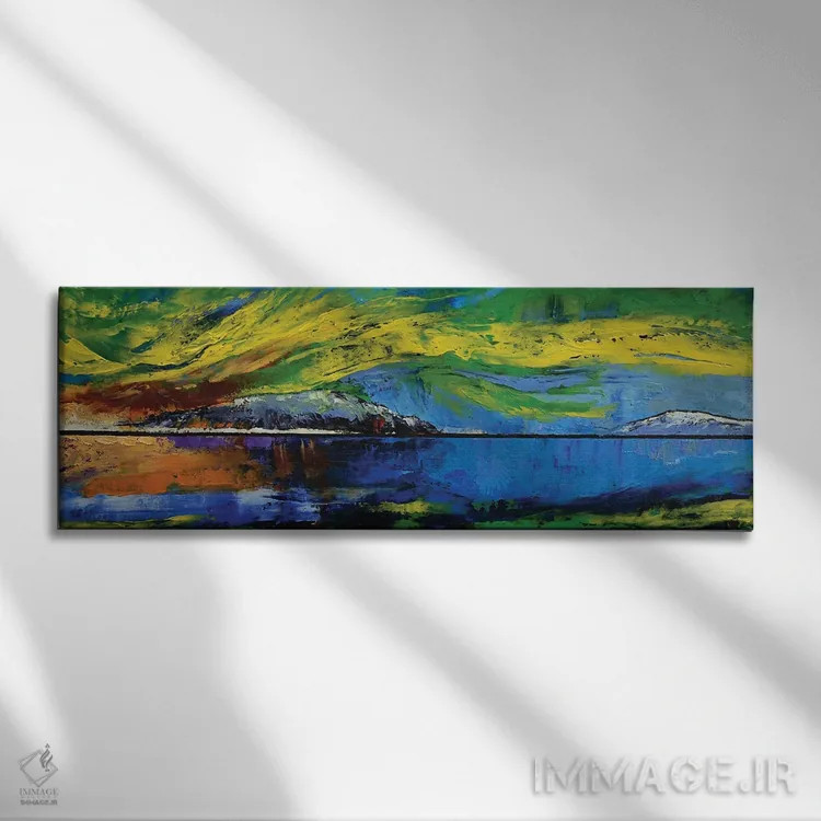 تابلو شفق قطبی (آرورا) اثر مایکل کریس - نمای روبهرو روی دیوار