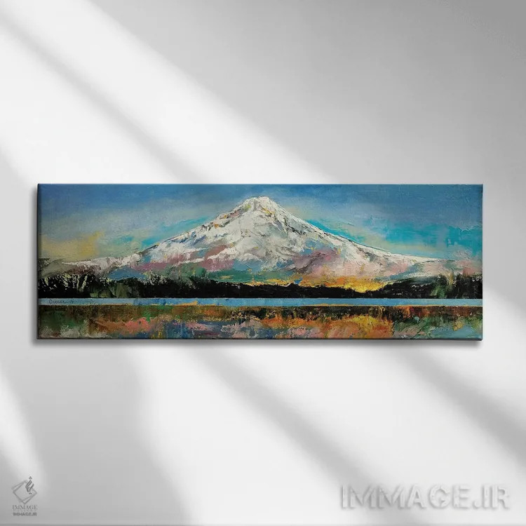 تابلو کوه هود (آمریکا) اثر مایکل کریس - نمای روبهرو روی دیوار