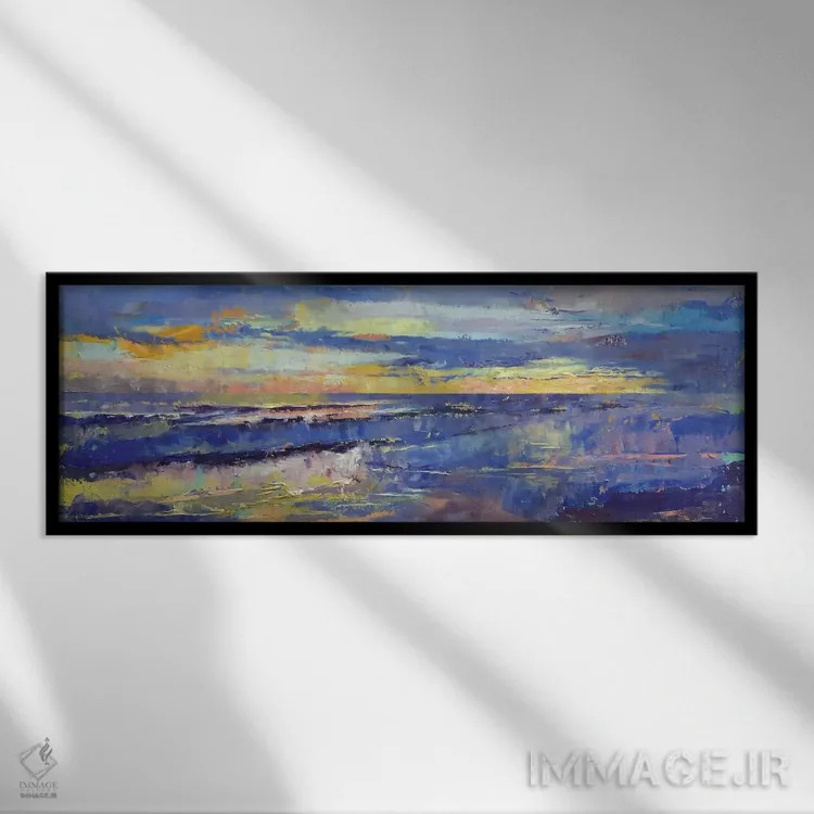 تابلو غروب سانتا ریکا (کاستاریکا) اثر مایکل کریس - نمای قابدار مشکی