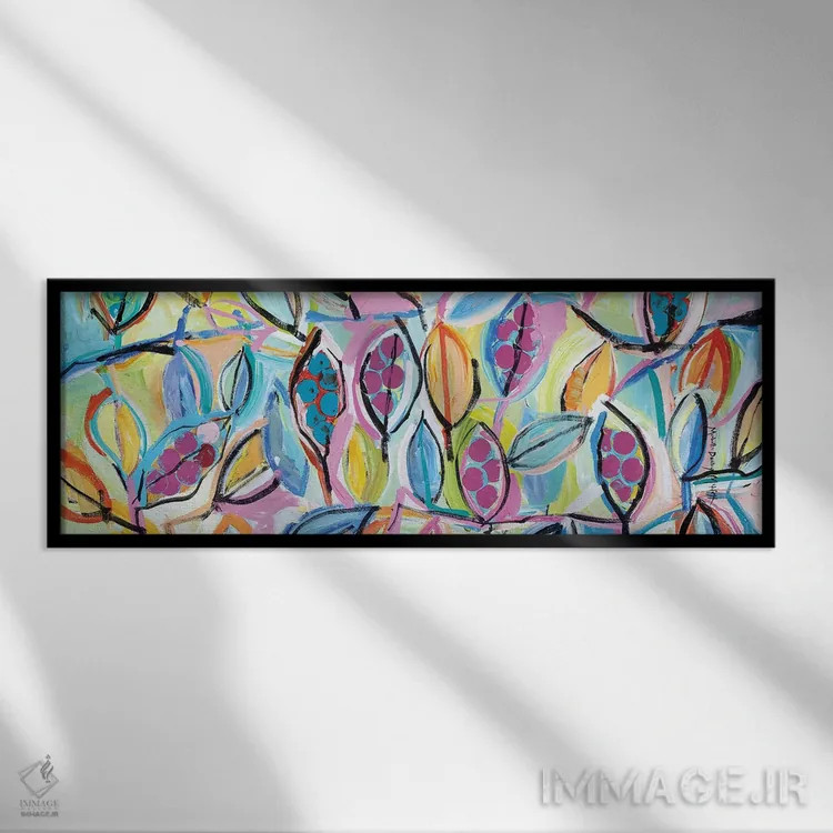 تابلو یکی از هر رنگ اثر میشل دیزلی موفیت - نمای قابدار مشکی