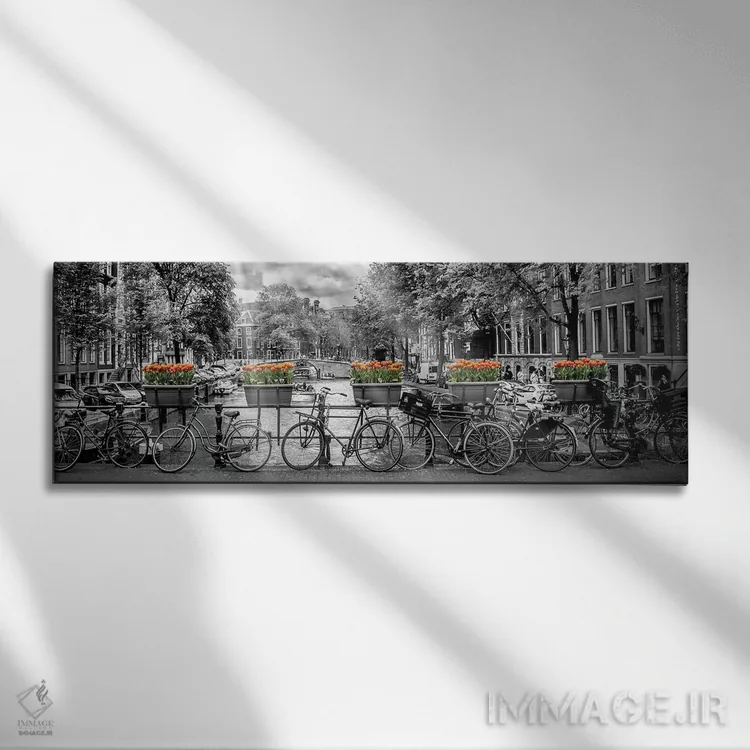 تابلو کانال جنتلمن آمستردام اثر ملانی ویولا - نمای روبهرو روی دیوار