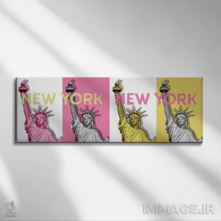 تابلو مجسمه آزادی II اثر ملانی ویولا - نمای روبهرو روی دیوار