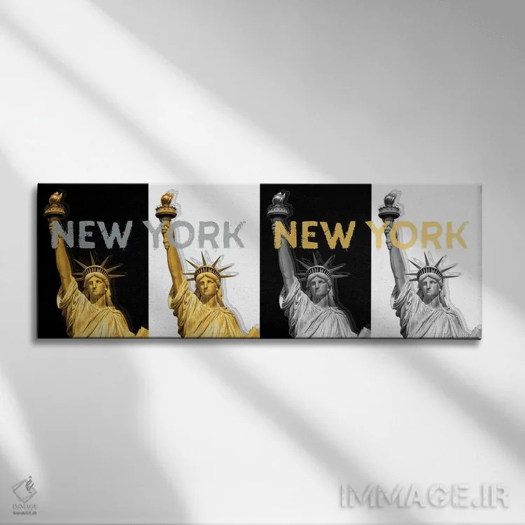 تابلو مجسمه آزادی I اثر ملانی ویولا - نمای روبهرو روی دیوار