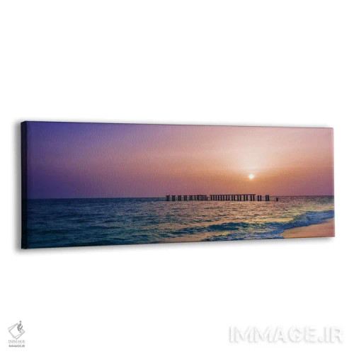 تابلو پانورامای غروب جزیره گاسپاریلا اثر ملانی ویولا - نمای پرسپکتیو محصول