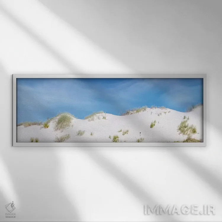 تابلو نمای پانوراما و باشکوه وایت سندز اثر ملانی ویولا - نمای قابدار سفید
