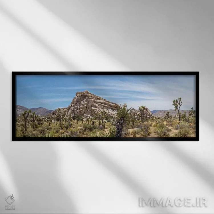 تابلو تشکیل مونزوگرانیت اثر ملانی ویولا - نمای قابدار مشکی