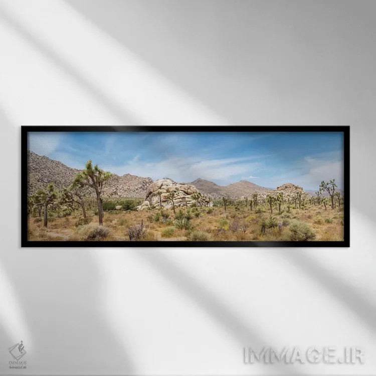 تابلو پانورامای دیدنی اثر ملانی ویولا - نمای قابدار مشکی