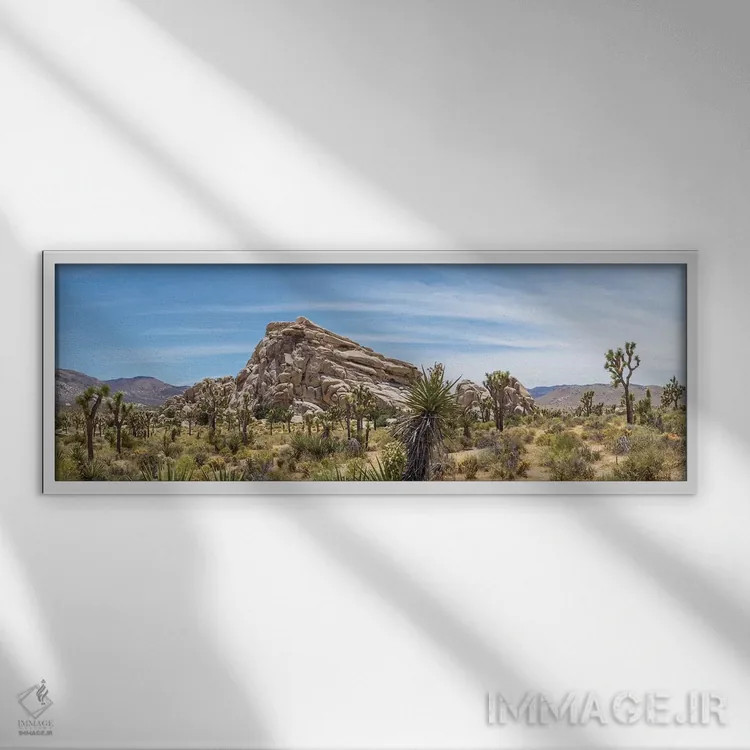 تابلو تشکیل مونزوگرانیت اثر ملانی ویولا - نمای قابدار سفید