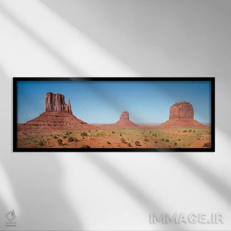 تابلو دره یادبود تماشایی (نمای پانوراما) اثر ملانی ویولا - نمای قابدار مشکی