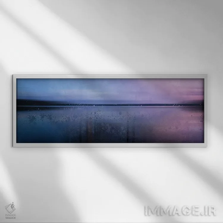 تابلو طبیعت زیبای فنلاند مدرن اثر ملانی ویولا - نمای قابدار سفید