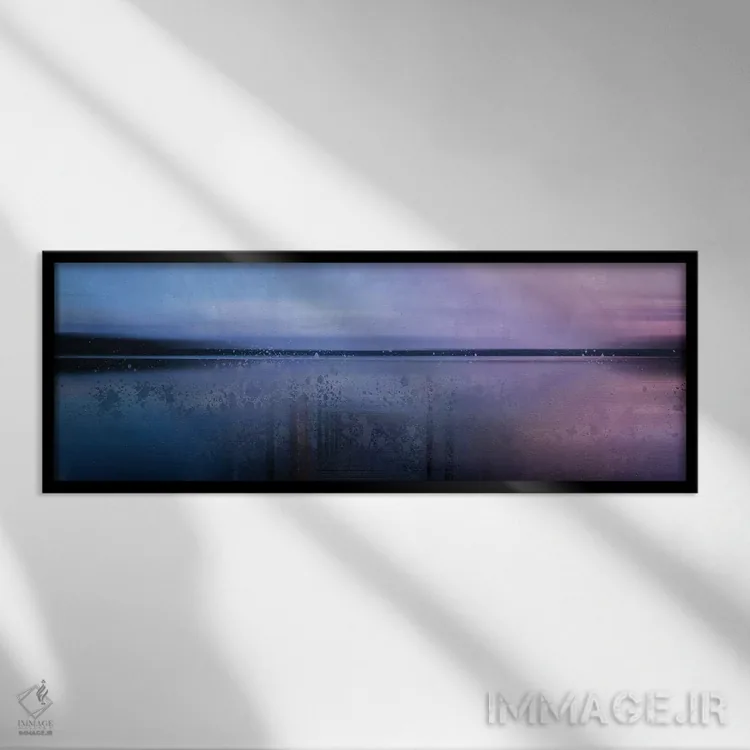 تابلو طبیعت زیبای فنلاند مدرن اثر ملانی ویولا - نمای قابدار مشکی