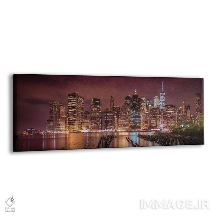 تابلو برداشت شبانه از شهر نیویورک اثر ملانی ویولا - نمای پرسپکتیو محصول