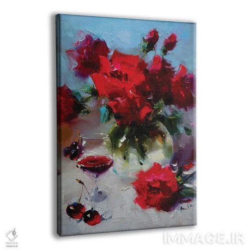 تابلو شراب قرمز اثر عزیز سلیماناف - نمای پرسپکتیو محصول