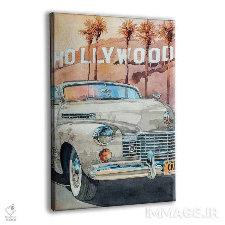 تابلو کادیلاک هالیوود اثر بیل درایزدیل - نمای پرسپکتیو محصول