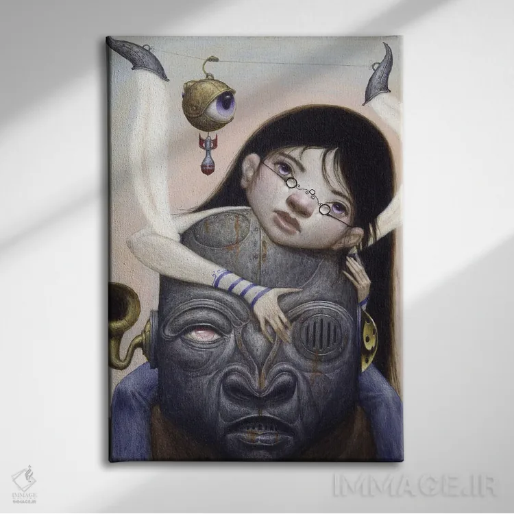 تابلو امنیت گوندولا (قایق ونیزی) اثر بیل کارمن - نمای روبهرو روی دیوار