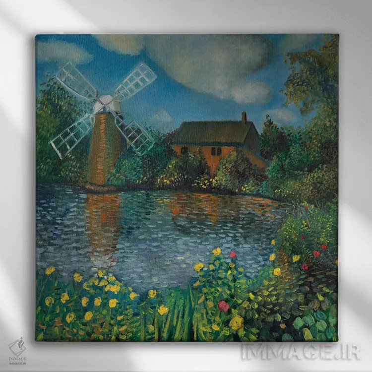 تابلو گیر افتاده در زمان اثر الکساندر واشاکمدزه - نمای روبهرو روی دیوار