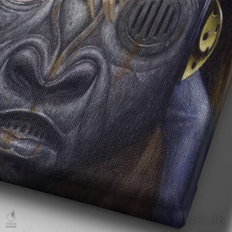 تابلو امنیت گوندولا (قایق ونیزی) اثر بیل کارمن - نمای نزدیک بافت بوم