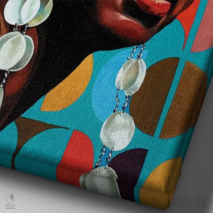 تابلو شورشی با هدف اثر جو بیر - نمای نزدیک بافت بوم