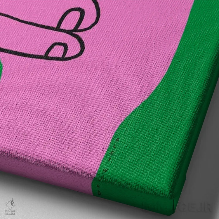 تابلو تأییدی اثر الی وایلد - نمای نزدیک بافت بوم