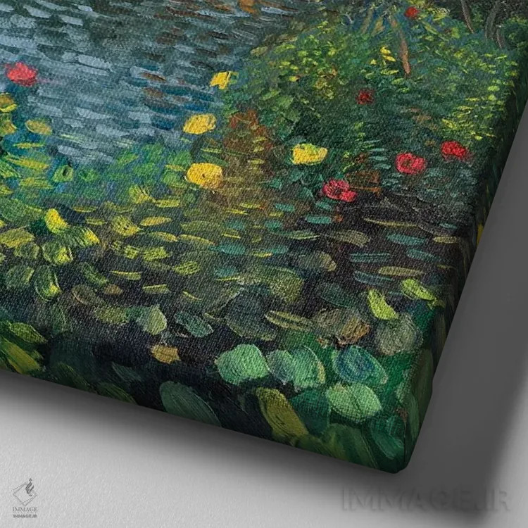 تابلو گیر افتاده در زمان اثر الکساندر واشاکمدزه - نمای نزدیک بافت بوم