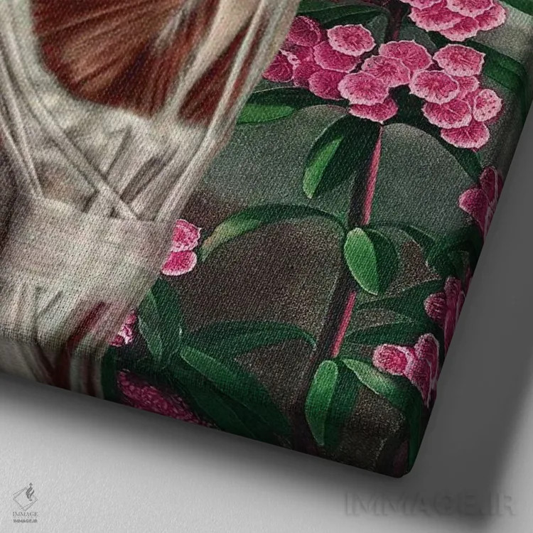 تابلو تمام جهان اثر امی سالمونه - نمای نزدیک بافت بوم