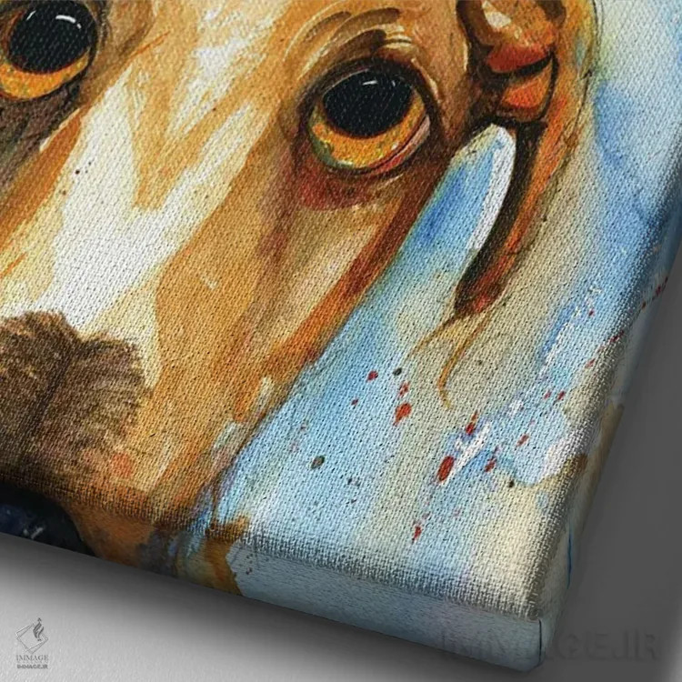 تابلو نگه دار اثر بارتون دگراف - نمای نزدیک بافت بوم