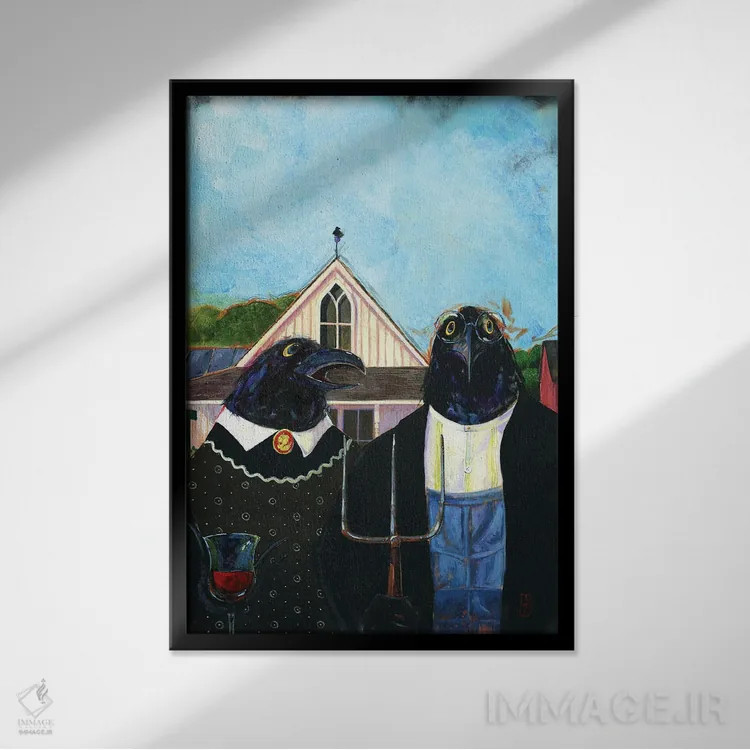 تابلو شکایت سی سالگی اثر بارتون دگراف - نمای قابدار مشکی