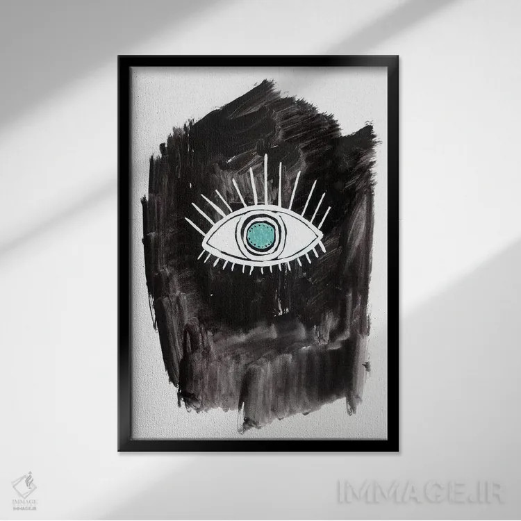 تابلو چشمگشاد اثر آلبینا براتچِوا - نمای قابدار مشکی