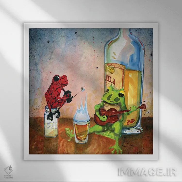 تابلو باربیکیو اثر بارتون دگراف - نمای قابدار سفید