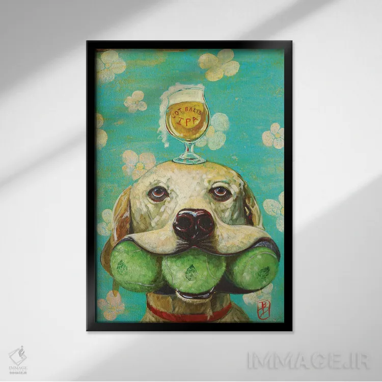 تابلو جرأت داری؟ (اصطلاحی) اثر بارتون دگراف - نمای قابدار مشکی