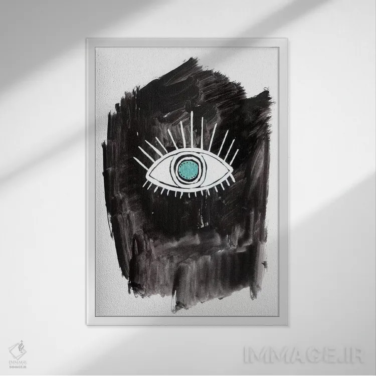 تابلو چشمگشاد اثر آلبینا براتچِوا - نمای قابدار سفید