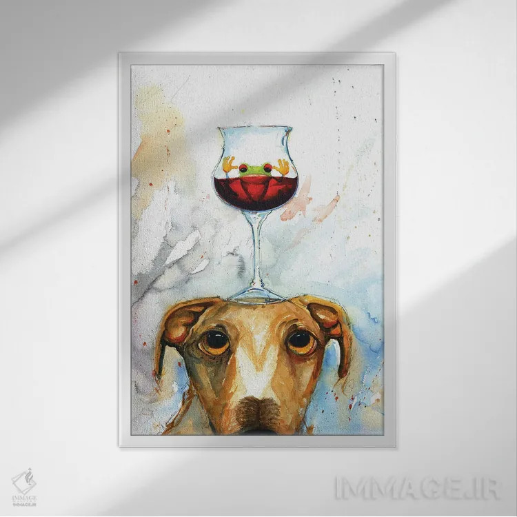 تابلو نگه دار اثر بارتون دگراف - نمای قابدار سفید