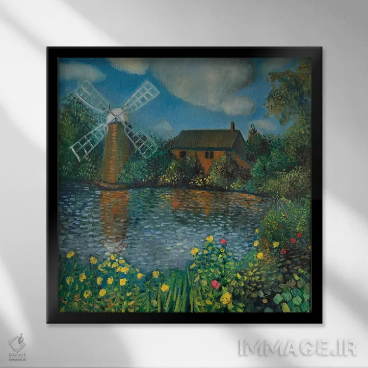 تابلو گیر افتاده در زمان اثر الکساندر واشاکمدزه - نمای قابدار مشکی