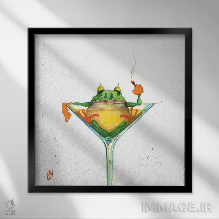 تابلو چی؟ اثر بارتون دگراف - نمای قابدار مشکی