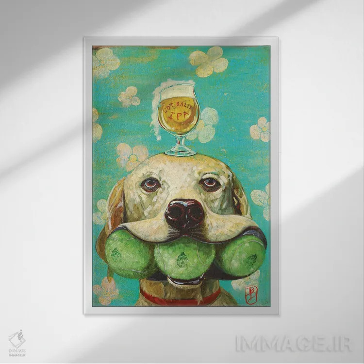 تابلو جرأت داری؟ (اصطلاحی) اثر بارتون دگراف - نمای قابدار سفید