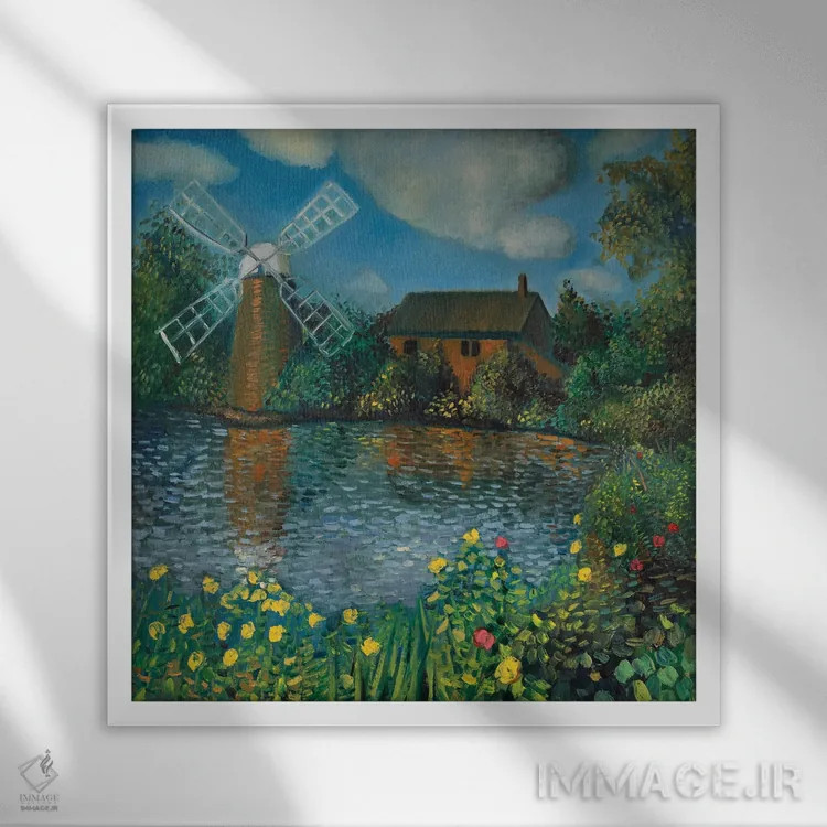 تابلو گیر افتاده در زمان اثر الکساندر واشاکمدزه - نمای قابدار سفید