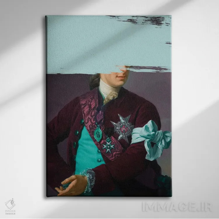 تابلو پرتره نجیبزاده کلاسیک XXXIV اثر بونا فیدسا - نمای روبهرو روی دیوار