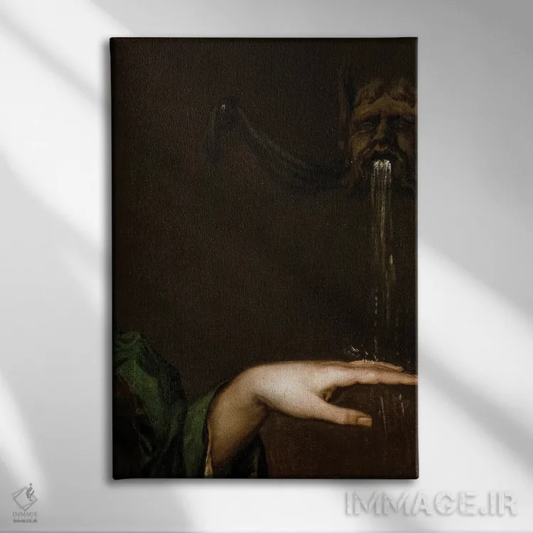 تابلو نقاشی جزئیات کلاسیک اثر بونا فیدسا - نمای روبهرو روی دیوار