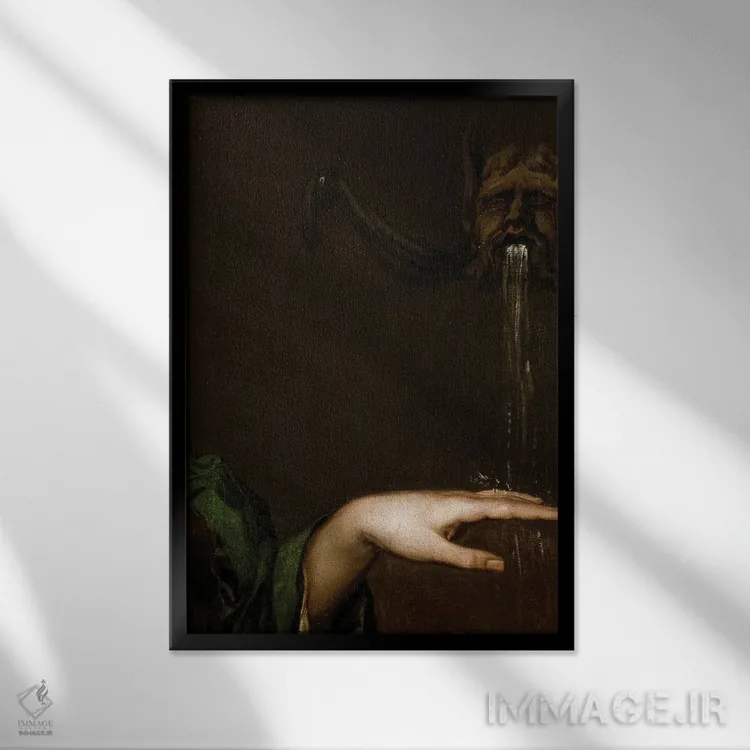 تابلو نقاشی جزئیات کلاسیک اثر بونا فیدسا - نمای قابدار مشکی