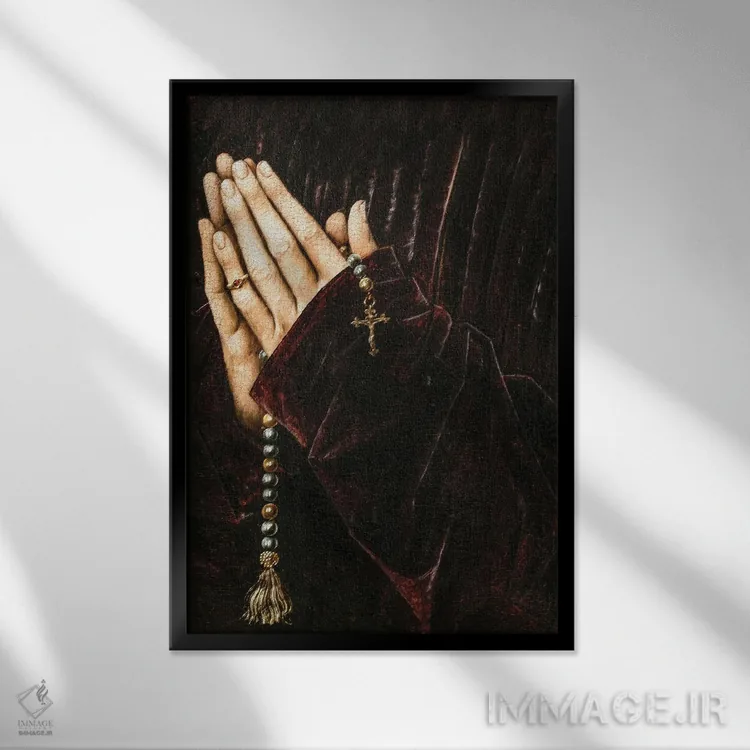 تابلو خدا نگهدارتان باشد اثر بونا فیدسا - نمای قابدار مشکی