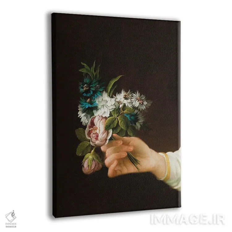 تابلو دستی که گل نگه داشته اثر بونا فیدسا - نمای پرسپکتیو محصول