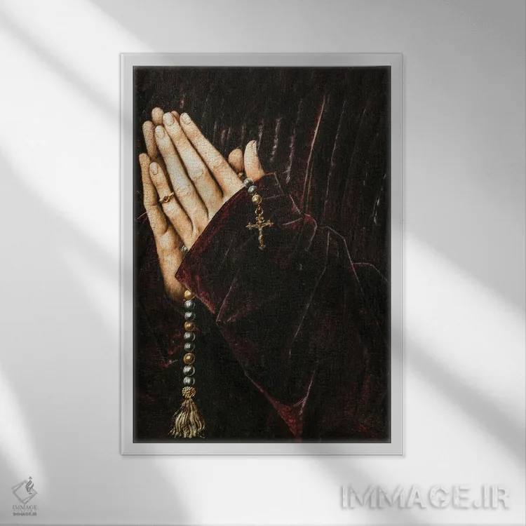 تابلو خدا نگهدارتان باشد اثر بونا فیدسا - نمای قابدار سفید